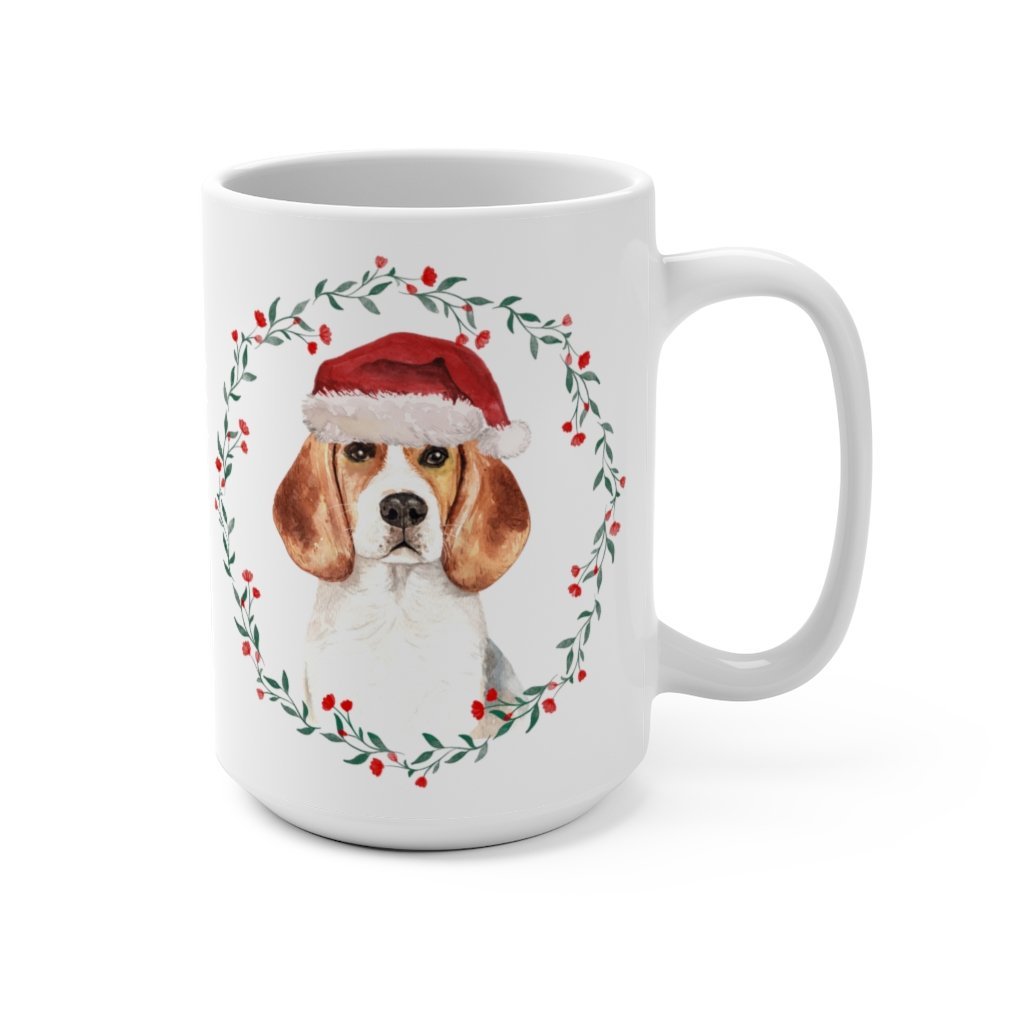 Beagle Christmas Mug 15oz - Pink N Paw