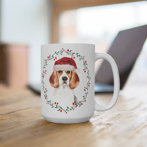 Beagle Christmas Mug 15oz - Pink N Paw