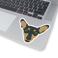 Bean The Min Pin - Sticker - Furbaby Flowers LLC