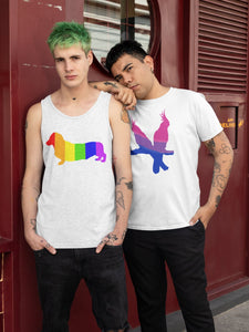 Bi Birds - Bisexual Pride Shirt, Short Sleeve Tee - Pink N Paw