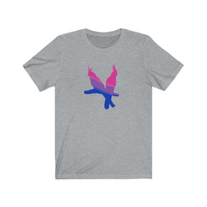 Bi Birds - Bisexual Pride Shirt, Short Sleeve Tee - Furbaby Flowers LLC