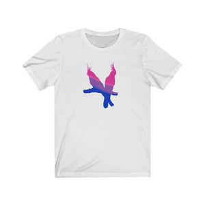 Bi Birds - Bisexual Pride Shirt, Short Sleeve Tee - Furbaby Flowers LLC