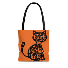 Load image into Gallery viewer, Black Cats Halloween Tote Bag - Pink N Paw