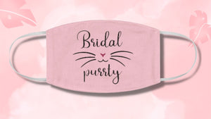 Bridal Purrty Face Mask - Pink N Paw