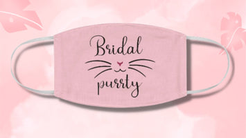 Bridal Purrty Face Mask - Pink N Paw