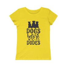 Load image into Gallery viewer, Dogs Before Dudes, Sassy Girl, Kids Princess Tee - Furbaby Flowers LLC