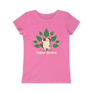 Feline Rooted, Cat Yoga, Junior Kids Tee - Furbaby Flowers LLC