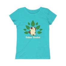 Load image into Gallery viewer, Feline Rooted, Cat Yoga, Junior Kids Tee - Furbaby Flowers LLC