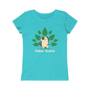 Feline Rooted, Cat Yoga, Junior Kids Tee - Furbaby Flowers LLC