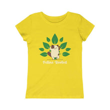 Load image into Gallery viewer, Feline Rooted, Cat Yoga, Junior Kids Tee - Furbaby Flowers LLC