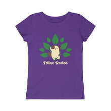 Load image into Gallery viewer, Feline Rooted, Cat Yoga, Junior Kids Tee - Furbaby Flowers LLC