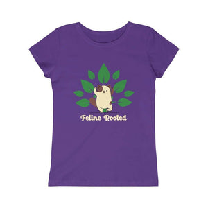 Feline Rooted, Cat Yoga, Junior Kids Tee - Furbaby Flowers LLC