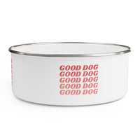 Good Dog - Enamel Bowl, Dog Bowl - Pink N Paw