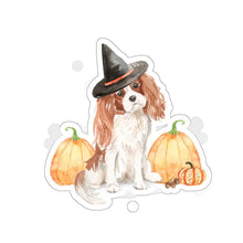 Load image into Gallery viewer, Halloween Cavalier King Charles Spaniel -Kiss-Cut Stickers - Pink N Paw