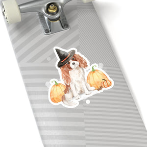 Halloween Cavalier King Charles Spaniel -Kiss-Cut Stickers - Pink N Paw