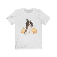 Load image into Gallery viewer, Halloween Cavalier, Spooky Dog - Short Sleeve Tee - Furbaby Flowers LLC