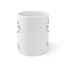 Load image into Gallery viewer, Here to Purrrty, Cat Mug, White Ceramic Mug - Furbaby Flowers LLC