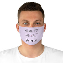 Load image into Gallery viewer, Here to Purrty - Fabric Face Mask - Pink N Paw