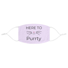 Load image into Gallery viewer, Here to Purrty - Fabric Face Mask - Pink N Paw