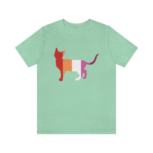 I love kitties - Lesbian PRIDE Shirt- Short Sleeve Tee - Pink N Paw