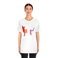 I love kitties - Lesbian PRIDE Shirt- Short Sleeve Tee - Pink N Paw