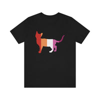 I love kitties - Lesbian PRIDE Shirt- Short Sleeve Tee - Pink N Paw