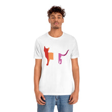 Load image into Gallery viewer, I love kitties - Lesbian PRIDE Shirt- Short Sleeve Tee - Pink N Paw