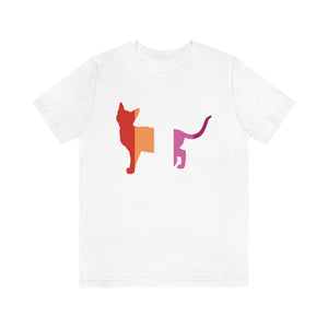 I love kitties - Lesbian PRIDE Shirt- Short Sleeve Tee - Pink N Paw