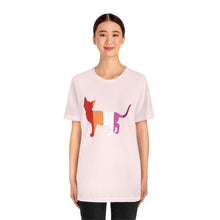 Load image into Gallery viewer, I love kitties - Lesbian PRIDE Shirt- Short Sleeve Tee - Pink N Paw