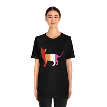 Load image into Gallery viewer, I love kitties - Lesbian PRIDE Shirt- Short Sleeve Tee - Pink N Paw