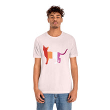 Load image into Gallery viewer, I love kitties - Lesbian PRIDE Shirt- Short Sleeve Tee - Pink N Paw