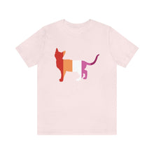 Load image into Gallery viewer, I love kitties - Lesbian PRIDE Shirt- Short Sleeve Tee - Pink N Paw