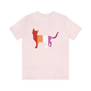 I love kitties - Lesbian PRIDE Shirt- Short Sleeve Tee - Pink N Paw