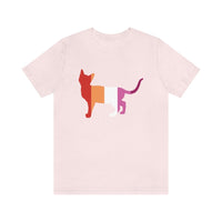 I love kitties - Lesbian PRIDE Shirt- Short Sleeve Tee - Pink N Paw