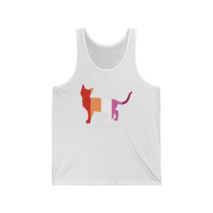 I love kitties - Lesbian PRIDE Tank - Pink N Paw