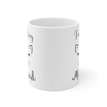 Load image into Gallery viewer, I&#39;m Getting Meowied, Cat mug, Engagement Gift, White Ceramic Mug - Pink N Paw