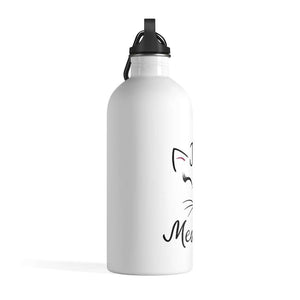 Just Meowied - Stainless Steel Water Bottle, Honeymoon Gift, Just Married, Bride Gift - Furbaby Flowers LLC