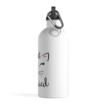 Load image into Gallery viewer, Just Meowied - Stainless Steel Water Bottle, Honeymoon Gift, Just Married, Bride Gift - Furbaby Flowers LLC