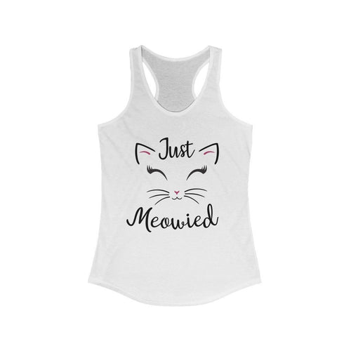 Just Meowied Tank, Bride Honeymoon Tank Top - Pink N Paw