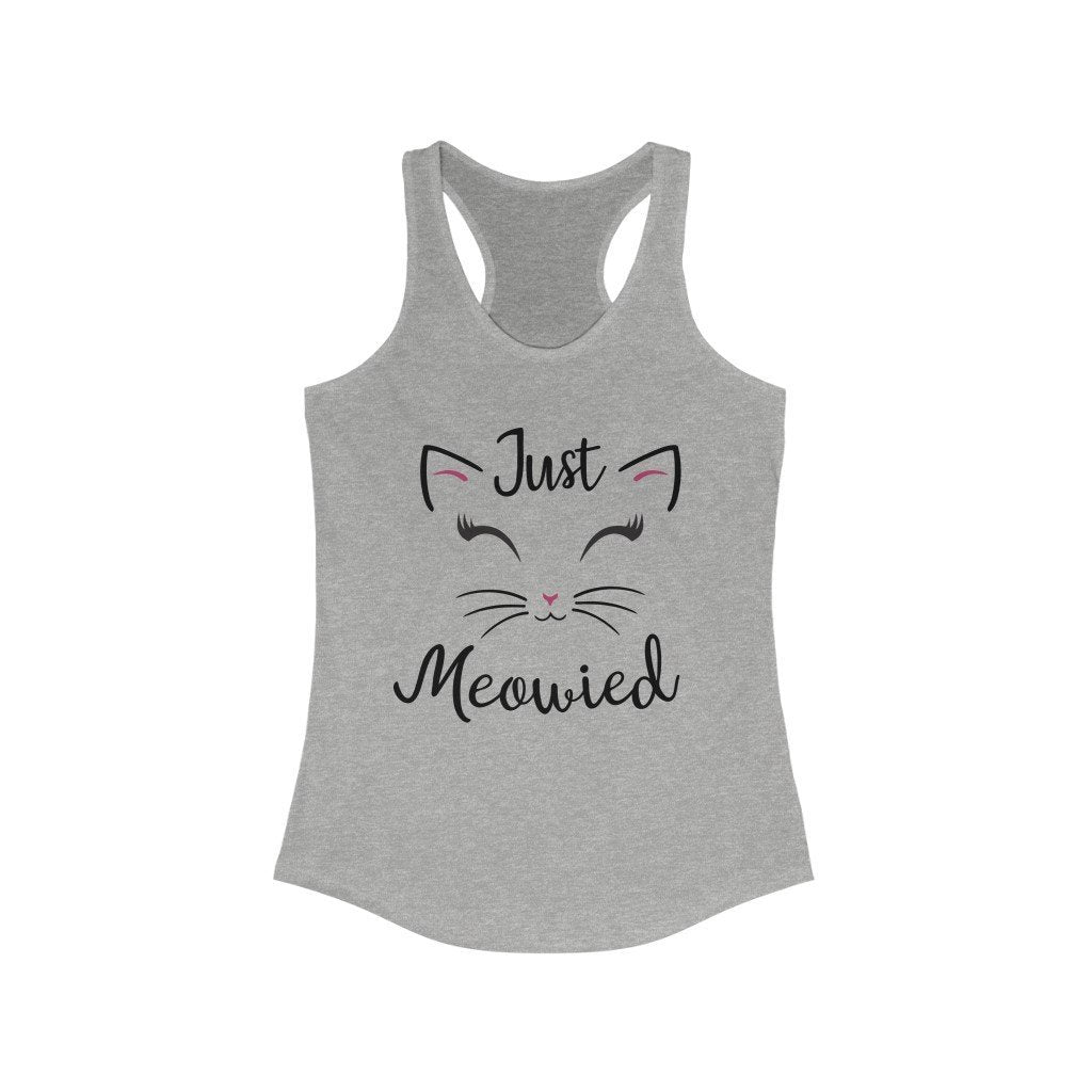 Just Meowied Tank, Bride Honeymoon Tank Top - Pink N Paw