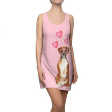 Load image into Gallery viewer, Love My Dog, Boxer, Racerback Dress - Furbaby Flowers LLC