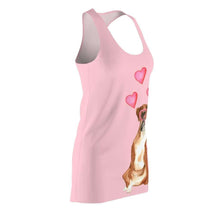 Load image into Gallery viewer, Love My Dog, Boxer, Racerback Dress - Furbaby Flowers LLC