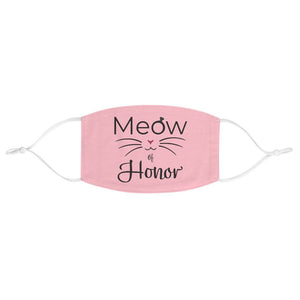 Meow of Honor - Pink Blush Bridal Party Face Mask - Pink N Paw