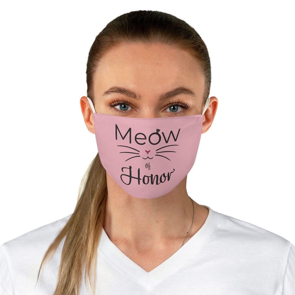 Meow of Honor - Pink Blush Bridal Party Face Mask - Pink N Paw