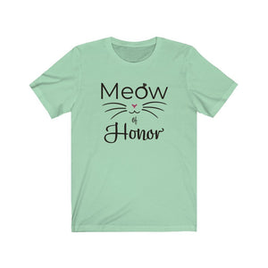 Meow of Honor -Short Sleeve Tee - Pink N Paw