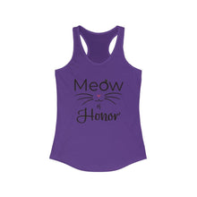 Load image into Gallery viewer, Meow of Honor - Women&#39;s Ideal Racerback Tank - Pink N Paw