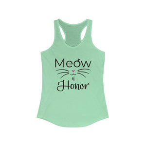 Meow of Honor - Women's Ideal Racerback Tank - Pink N Paw