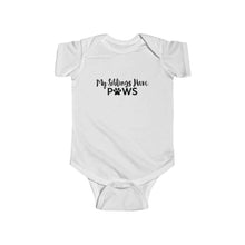 Load image into Gallery viewer, My Siblings Have Paws - Infant Bodysuit - Furbaby Flowers LLC