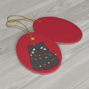 Oh, Catmas Tree! Ornament - Pink N Paw