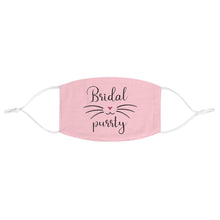 Load image into Gallery viewer, Pink Bridal Purrty - Fabric Face Mask, Bridal Party Wedding Mask - Pink N Paw